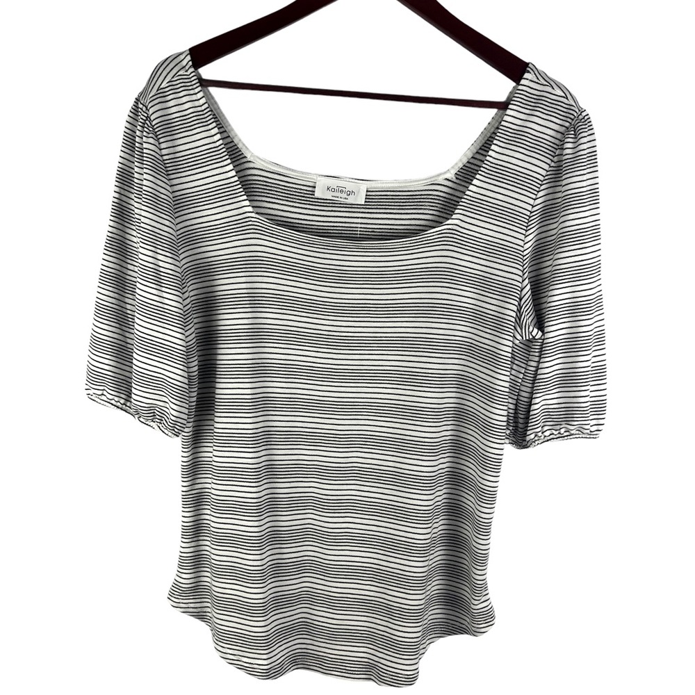 NWT Kaileigh Square Neck Knit Top Size Large